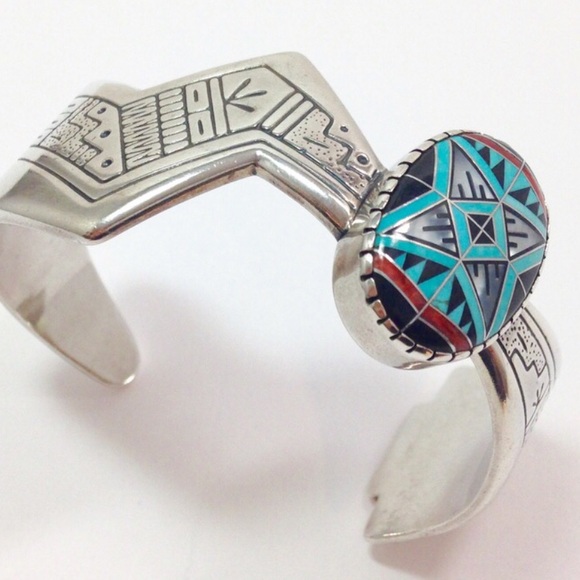 Vintage Accessories - VTG Roderick Tenorio Turquoise Cuff